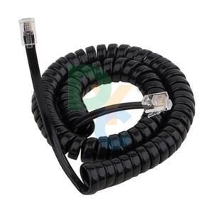 검정 전화기 유선전화 집전화 전화선 30cm 전화수화기스프링 코드선