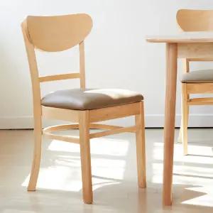 쿠키 인테리어 카페 원목 식탁 의자 1+1/의자 2개