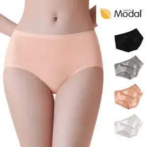 데일리 여성 프리미엄 모달팬티 햄라인 삼각 누디 스판 위생 편한 팬티 UAP-001