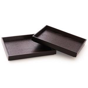 [베스트데코]우드 직사각 쟁반 2P세트 (18.5X14.5)