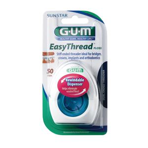 GUM 검 슈퍼플 이지쓰레드 치과 교정 치실 3200B 3개