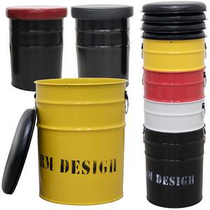 드럼통 수납스툴 포차 식당 깡통 의자