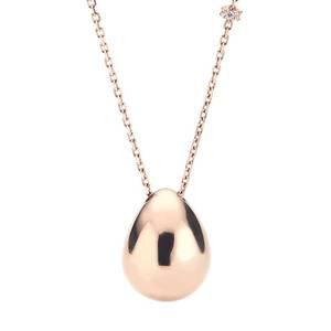 [도로시] 14K 엣지 통통물방울 롱 목걸이(70cm)