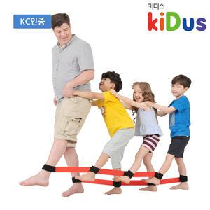 키더스 지네발 릴레이게임 8인용/유아체육/유치원/어린이집/협동놀이/2인3각/밴드워커/레크리에이션