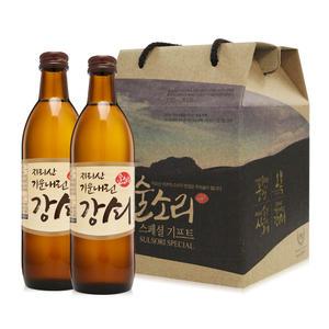 지리산 기운 내린 강쇠 370ml 13도 선물세트 2호 4병