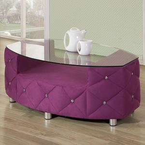 강화유리포함 크리스탈 버튼  소파 테이블 csp134