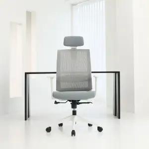 린백 LR39HW 화이트바디 헤드형 학생 공부 컴퓨터 책상의자