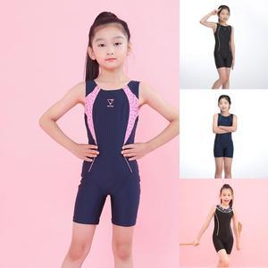 여아 쥬니어 초등학생 실내 반신 수영복 SS3442C