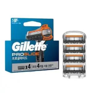 질레트 퓨전 프로글라이드 메뉴얼 면도날 4입(신형)