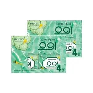 크리오 동산 뉴 오이비누 90g 4입 2개 (8p) 세안비누