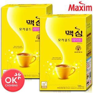 [동서식품][맥심] 모카골드 라이트 커피믹스 100T+100T