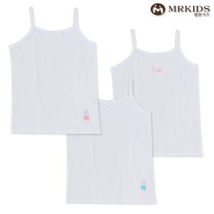 아동 여아 순면 속옷 초등학생 끈런닝 3매 KG-011