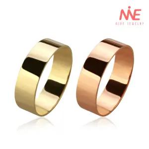 나인주얼리 18k 평반지4 레이어드링 금반지