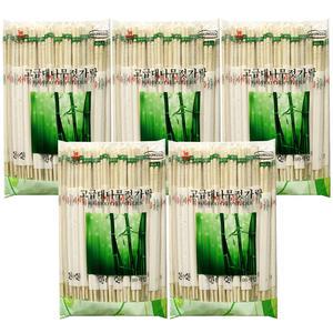 고급 대나무 개별포장 일회용젓가락 100개입,5개 (500개)