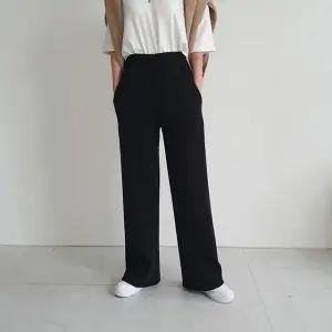 키큰언니추천 겨울 밍크기모 밴딩와이드롱팬츠(2컬러)