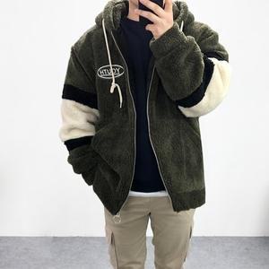 [엠클로] 남자 빅사이즈 오버핏 4온스 퀼팅 누빔 안감 유스 뽀글이 양털후드집업 점퍼 4컬러