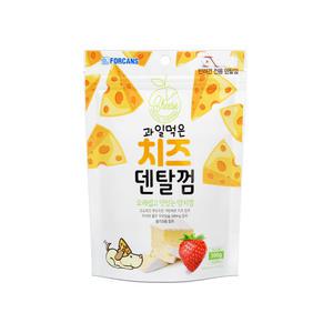 치즈덴탈껌 딸기맛 300g 포켄스 강아지껌