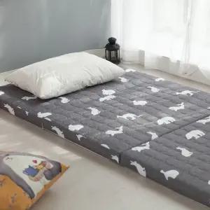 생활방수 7cm 업그레이드 3단 접이식 요매트 누빔 싱글