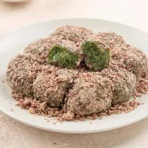 [마을기업싸리재]찰떡 [ 현미 찹쌀 수리취 인절미 200g ] 굳지않는 아침대용 냉동 떡