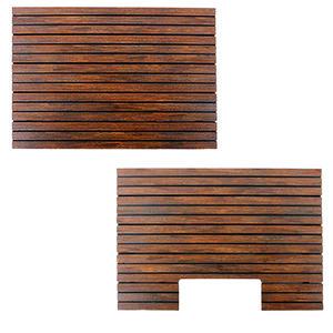 원목무늬 대형 플라스틱 발판 일반형 / 홈형 화장실 현관 욕실 다용도