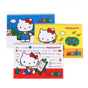 빅박스상점 헬로키티 스케치북(version.2)18매 1권 랜덤 유아동 미술 수채화스케치북