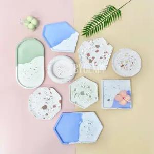 테라조 석고 트레이 프레임 레진 투명 실리콘 몰드 9종 모음 캔들 석고방향제 만들기 DIY 재료