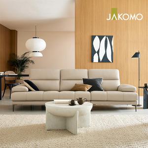 [자코모] 카밍 4인 천연면피 소가죽 소파