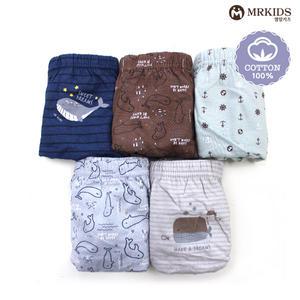 [물랑루즈] 엠알키즈 고래의꿈 남삼각/남아팬티/순면/삼각