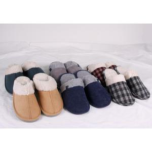 올뎃홈 겨울실내화 남성실내화 코듀로이 골덴 체크 털슬리퍼 따뜻한슬리퍼 큰사이즈 270~290 3종택1