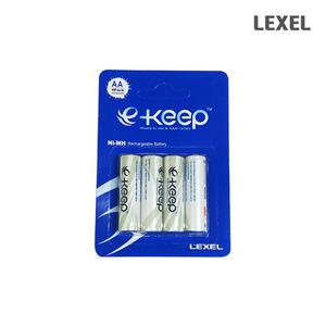 렉셀 e-keep 니켈수소 충전 건전지 AA AAA 카드 4개입