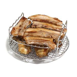 에어프라이어 속받침 석쇠 로스트 그릴 스팀스텐드 찜판 찜망 찜기 받침대 2단 세트