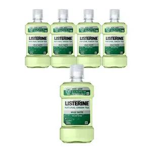 리스테린액 내추럴 그린티 마일드, 250ml, 5개