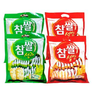 크라운 참쌀 설병 270g 2개 + 선과 253g 2개(총 4봉)