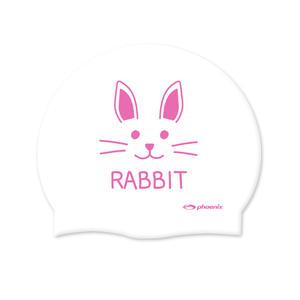 피닉스 디자인 실리콘 아동 수영모 (동물친구들 화이트레빗)