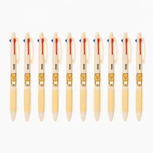 카카오프렌즈 3색 볼펜 / 10개 묶음상품 / 라이언 어피치 무지 튜브 네오 프로도 / 카카오3색볼펜 다색펜 멀티펜