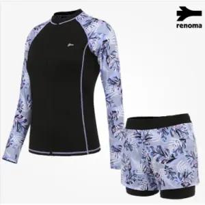 [롯데백화점]레노마 여성 비치  타히티 가든 집업래쉬가드 상하세트 LS20904