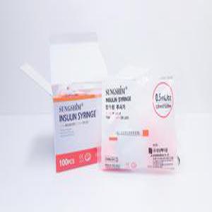 성심 일회용 멸균 스테로이드 인슐린 주사기 0.5cc 1cc