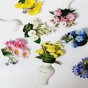 납골당꾸미기 봉안당 부착식 미니화병 성묘조화꽃 미니조화