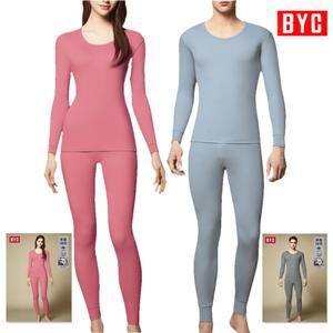 BYC 순면100% 따뜻한 남성/여성 양면 내의/내복