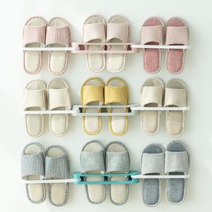 할메이드 무타공 3단 실내화 거치대 슬리퍼 걸이 화장실 욕실 신발 정리대