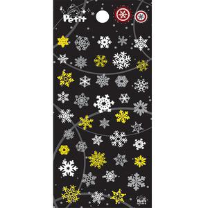 쁘띠팬시 방수 겨울 스티커 DA5190-B 반짝반짝 눈꽃 눈송이