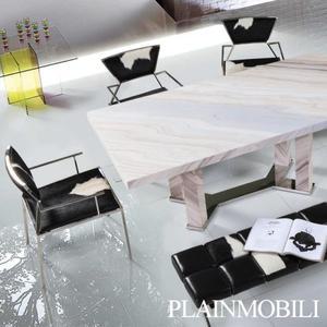 [플레인모빌리][UMB] [플레인모빌리] 페트라 천연대리석 6인용 식탁세트
