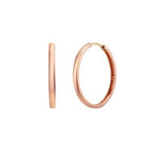 [모아르]14K 골드핀 원터치 링 귀걸이 18mm 둥근 디자인