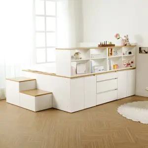 [에보니아]평상형 빅수납/옷장형 벙커수납침대 슈퍼싱글(SS)/퀸(Q) 침대프레임 모음