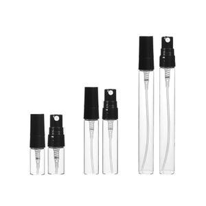 향수 용기 스프레이 공병 블랙캡 투명 유리용기