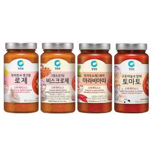 청정원 파스타소스, 로제, 600g, 1개 + 토마토, 600g, 1개 + 아라비아따, 600g, 1개 + 비스크로제, 600g, 1개
