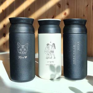 주문제작텀블러 예쁜텀블러 굿즈 레이저각인 스크래치에 강한 파우더코팅 컴팩트 350ml