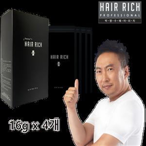 박명수헤어리치 흑채(리필용) 리필팩16g x 4개