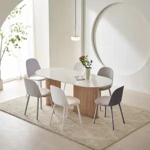 피츠 알리 1800 세라믹 타원형 템바 6인 식탁 세트 POF092