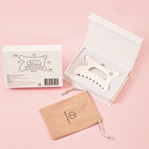 브랜드엘 괄사 바디 마사지 림프순환 두피 얼굴 지압봉 마사지기 효과 속살 승모근 세라믹 도자기